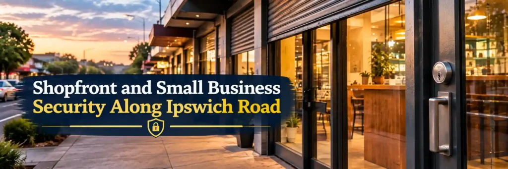Shopfront and small business security along Ipswich Road
